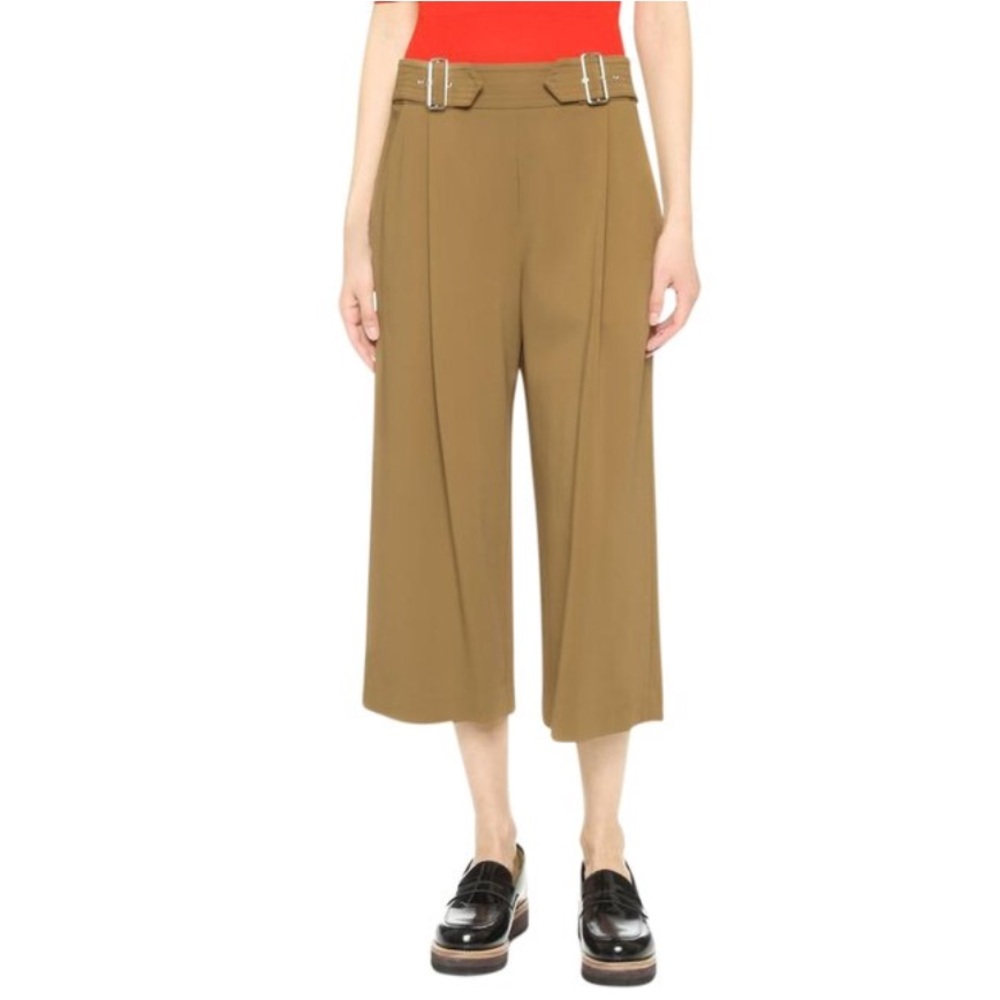 A. L. C. Beals Gaucho Wide Leg Pleated Trousers